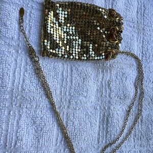 Gold Sequin Chain Bag